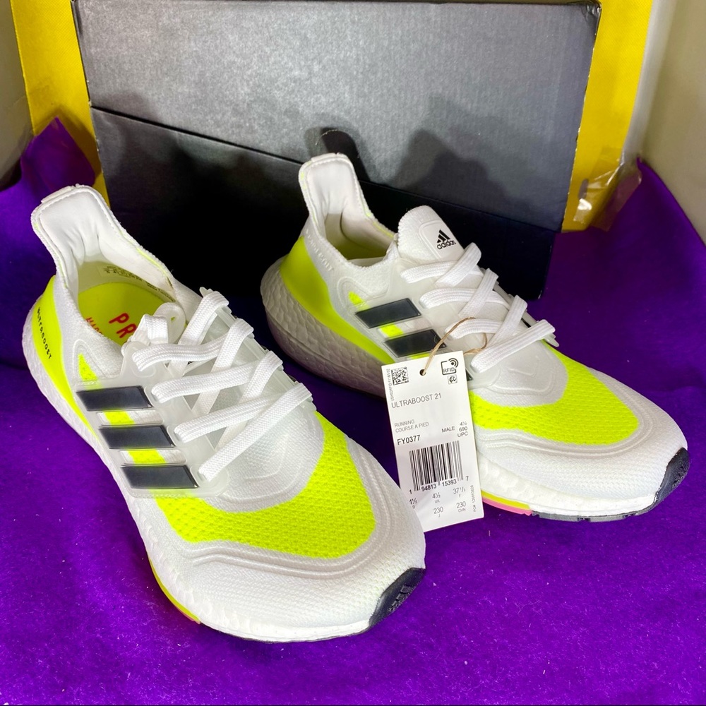 New adidas Ultraboost 21 Running Shoe FY0377 Men’s Size: 5 Women’s 6.5 - Picture 2 of 13